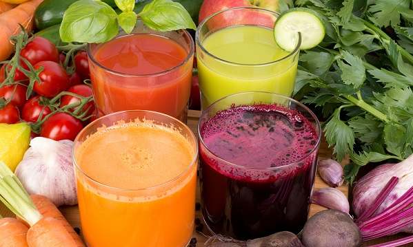 Vegetable juice, tomato, carrot, cucumber and beetroot