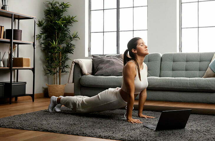 stretch your whole body and relax after training

